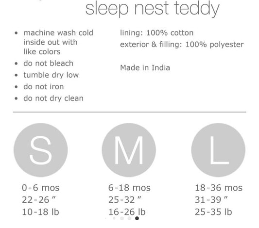 Baby deedee - Sleep nest teddy