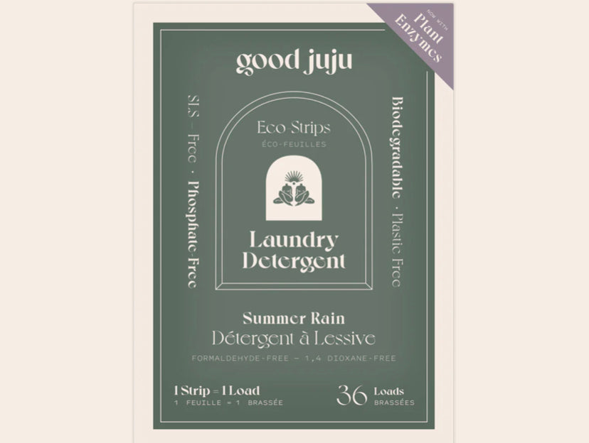 Good juju laundry sheets  Lavender and Summer Rain.