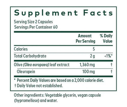 Gaia olive leaf capsules