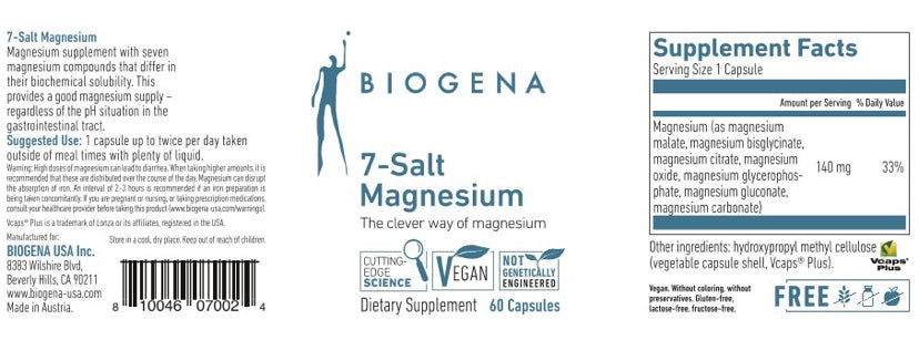 Biogena 7-Salt Magnesium – Sandy's Birth Works & Women's Wellness, LLC
